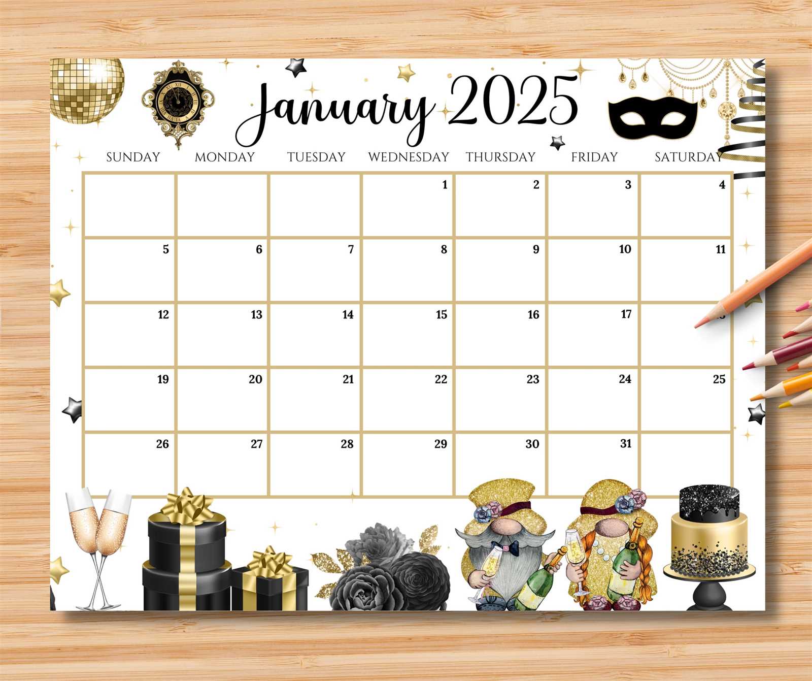 template calendar january 2025