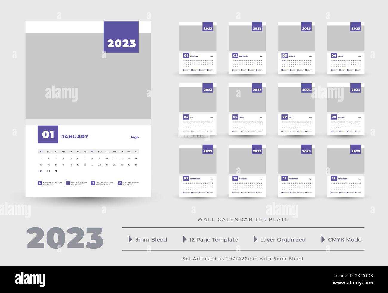 12 page calendar template