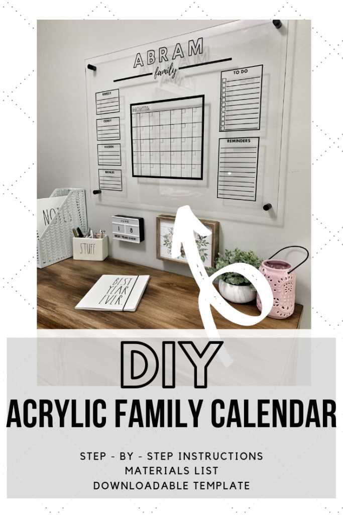 calendar diy template